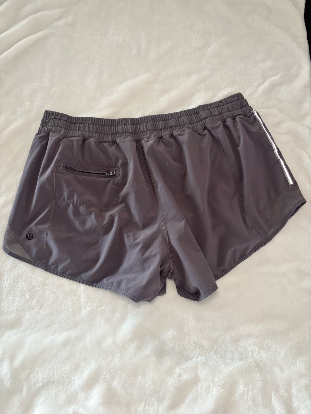 lululemon athletica Women's Athletic Running Shorts in Charcoal Gray